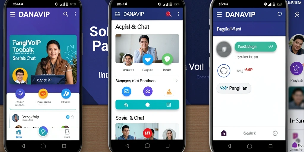 Antarmuka sederhana DANAVIP untuk panggilan VoIP yang efisien.
