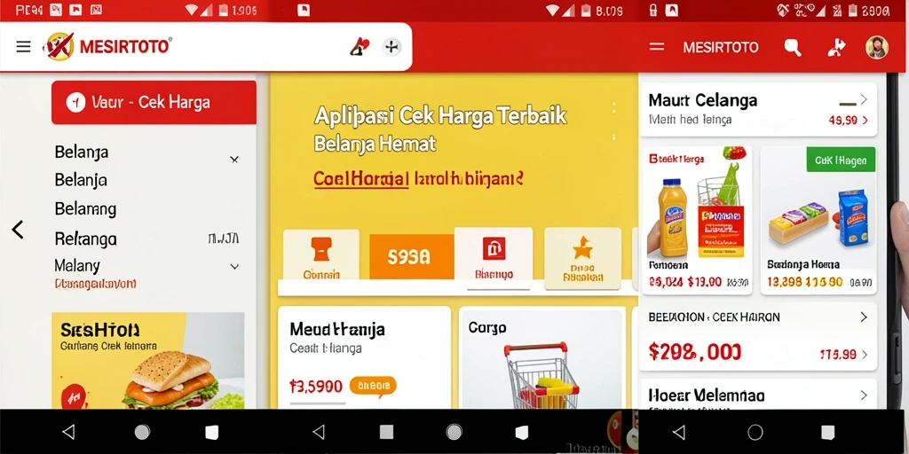 Antarmuka MESIRTOTO menunjukkan fitur perbandingan harga yang efektif.