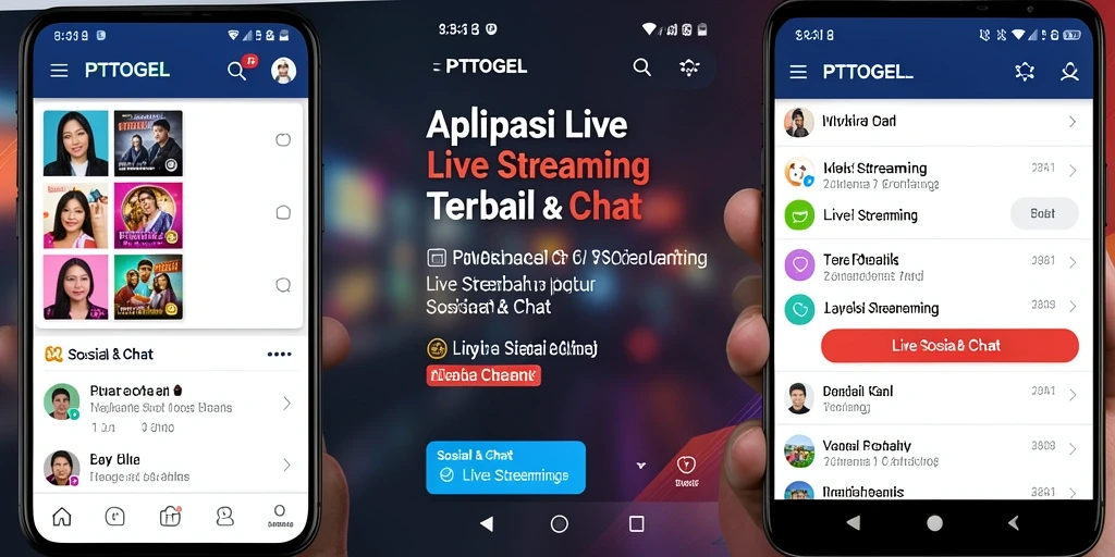 Antarmuka pengguna PTTOGEL yang intuitif untuk Live Streaming.
